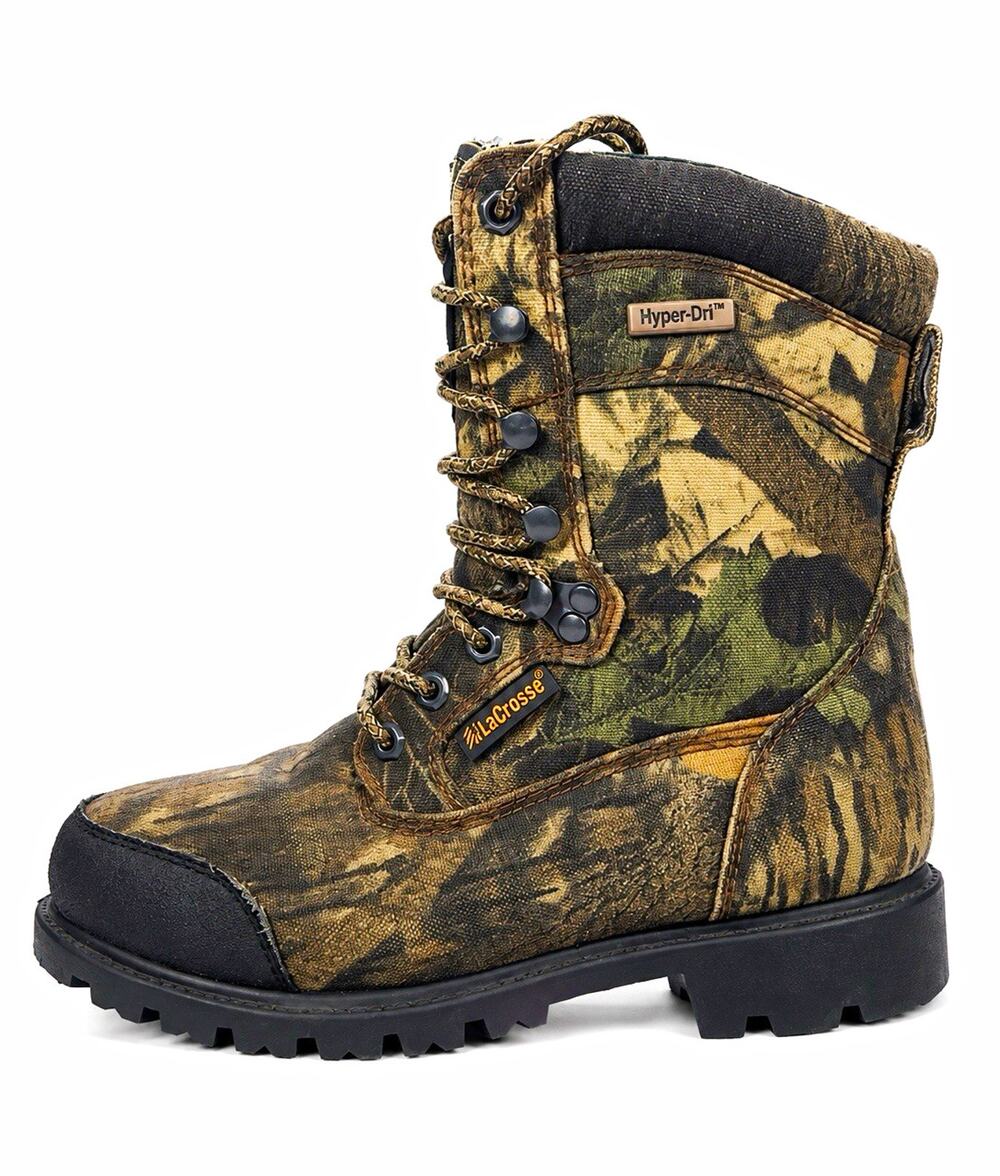 Vintage LaCrosse Brawny Camo Hunting Boots Youth 5M Womens 7 Waterproof Hyperdri